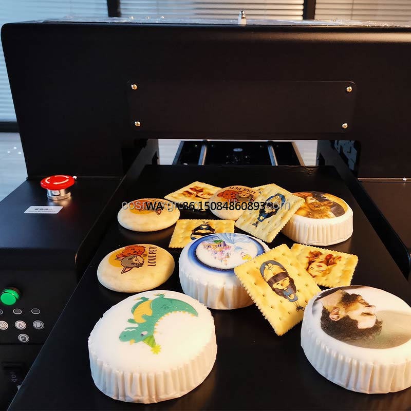 Commercial Printing Images - A3/A4 サイズ食用インクケーキ 3D プリンタ高精度カスタム写真画像家庭用商業ベーカリー印刷機