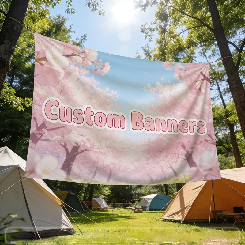 Commercial Printing Images - カスタムバナーフラッグは、パーソナライズされたロゴ画像、自動車修理工場、卒業式、商業広告宣伝に適しています。