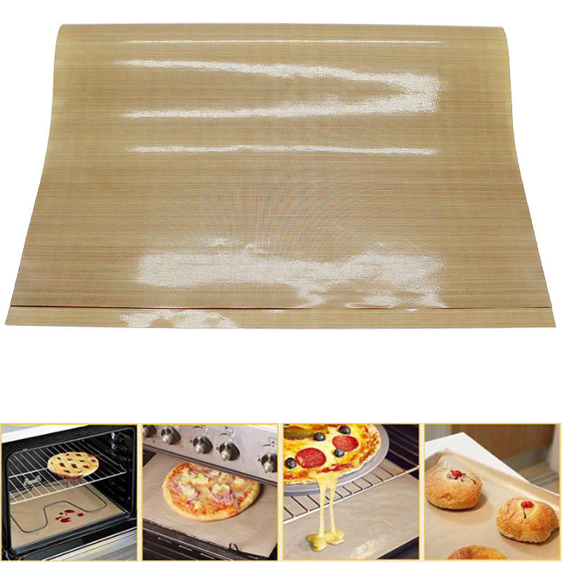 Heat Press Teflon Sheet - 両面光沢のあるペストリーシートノンスティックペストリーベーキング油紙マットガラス繊維オイルクロス耐熱温度