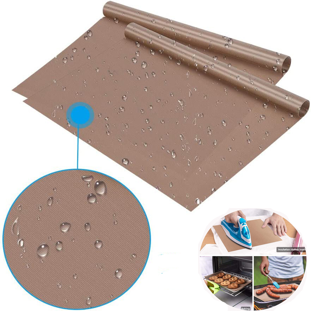 Heat Press Teflon Sheet - アイロン用PTFEシート ヒートプレス ノンスティック耐熱クラフトマット ベーキンググリル用熱転写紙シート