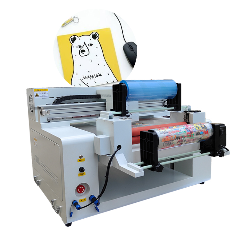 Commercial Print Model - 高品質6050型UV DTF A/Bフィルムプリンターマシン、3Dロールツーロール直接フィルム印刷、サーモカップラベル印刷用