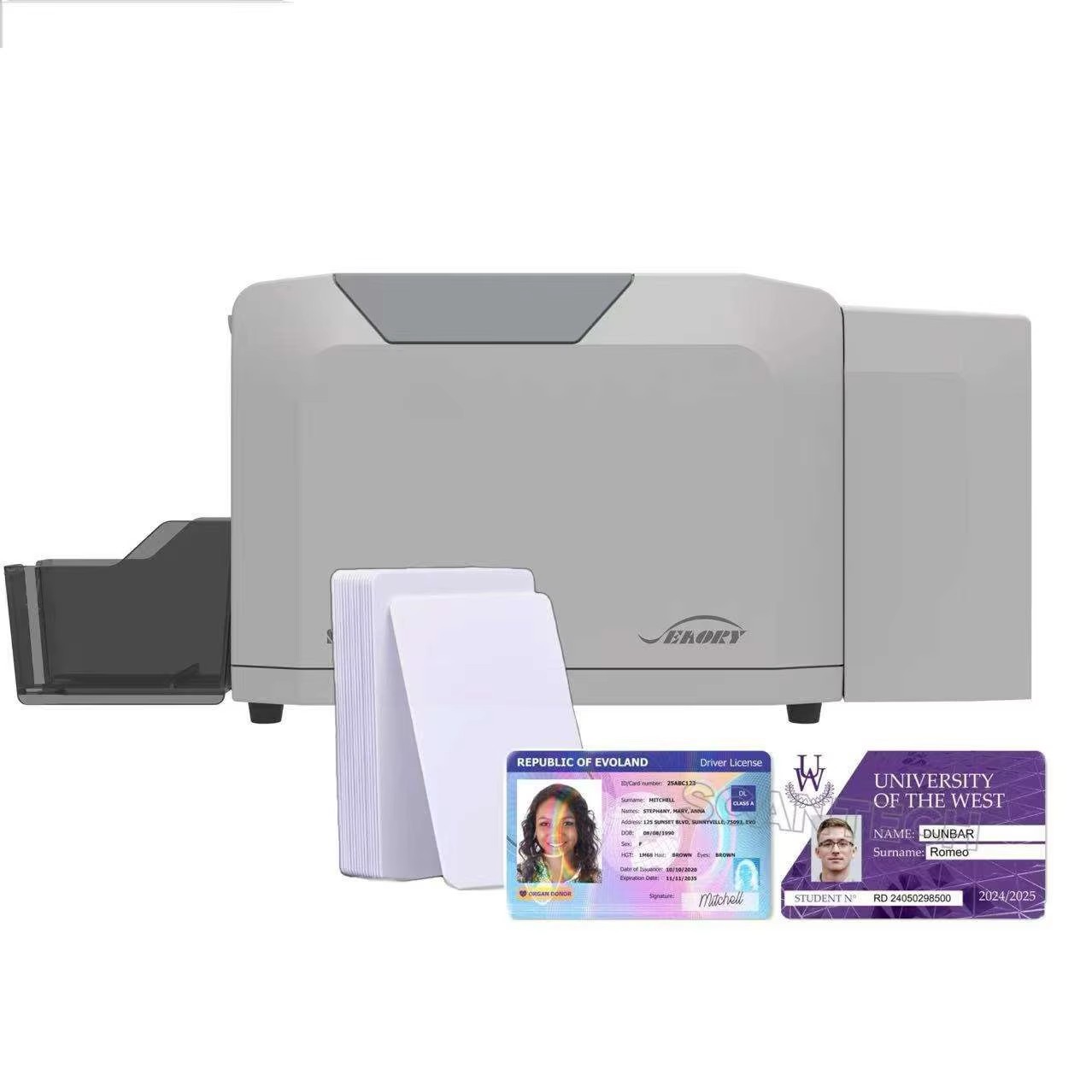 Commercial Printing Business - Seaory S28 プラスチック PVC ID カードプリンターマシン両面印刷