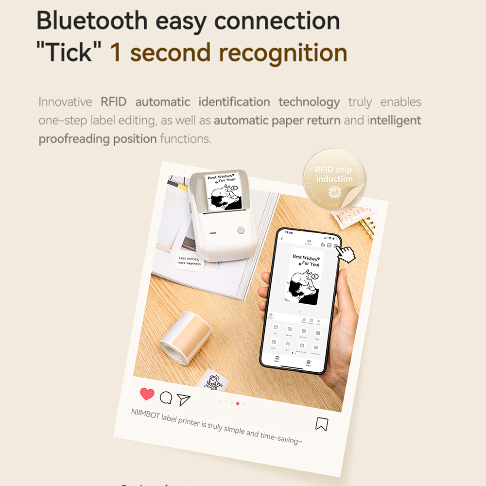 Niimbot B1/B1 Pro インクレスラベルプリンタ - Commercial Printing Business のレビューと価格