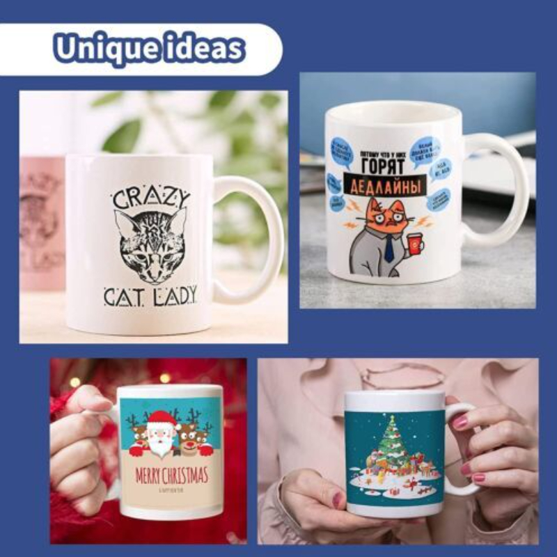 HTVRONT昇華マグカップ 無地の白いセラミック昇華カップ - Sublimation Mug Blank のレビューと価格