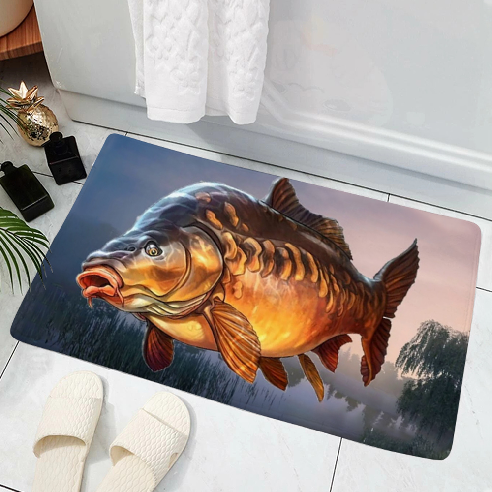 魚柄マットホットセールモデル釣り餌ハード印刷装飾ドアリビング - Commercial Print Model のレビューと価格