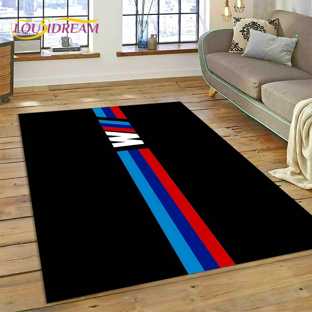 レーシングカーロゴ B-BMW 3D プリントラグカーペット - Commercial Printing For Sale のレビューと価格