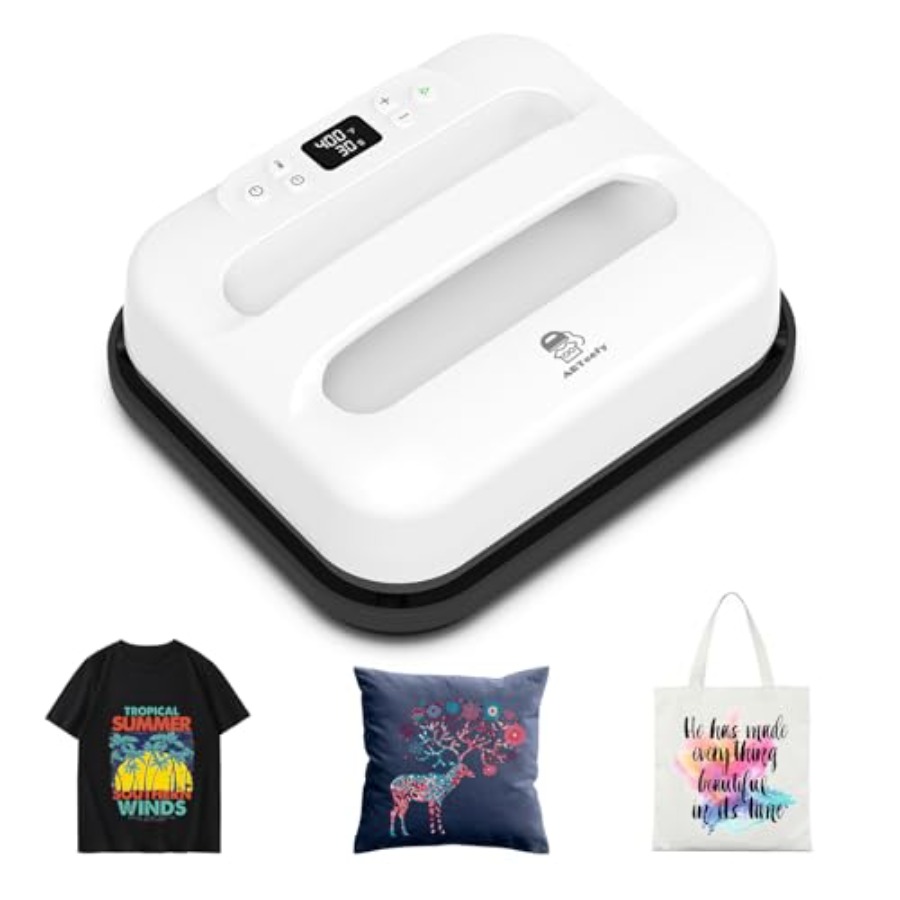 ヒートプレス機 12 x 10インチ、ポータブルデジタルイー - Heat Press Teflon Sheet のレビューと価格