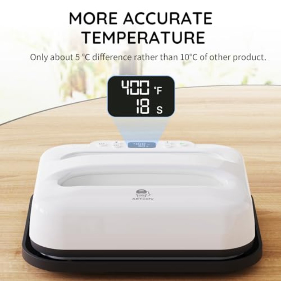 ヒートプレス機 12 x 10インチ、ポータブルデジタルイー - Heat Press Teflon Sheet のレビューと価格