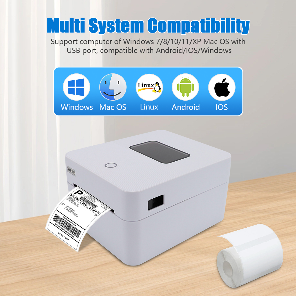 YHDAA 4インチ感熱式配送ラベルプリンター、レシート印刷 - Commercial Printing Options のレビューと価格