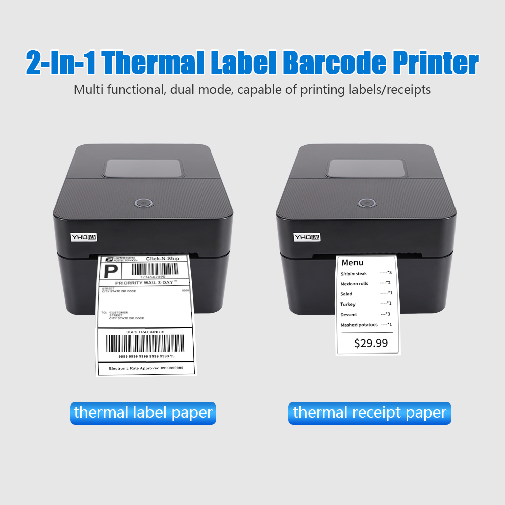 YHDAA 4インチ感熱式配送ラベルプリンター、レシート印刷 - Commercial Printing Options のレビューと価格