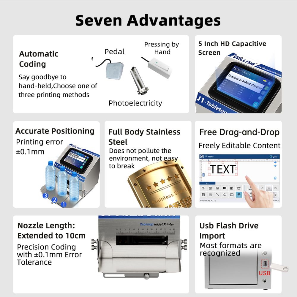 WILLITA静電インテリジェントインクジェットプリンター5 - Commercial Printing Images のレビューと価格