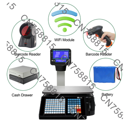 スーパーマーケット用電子計量機、バーコードスケール、請求書印 - Commercial Printing Options のレビューと価格