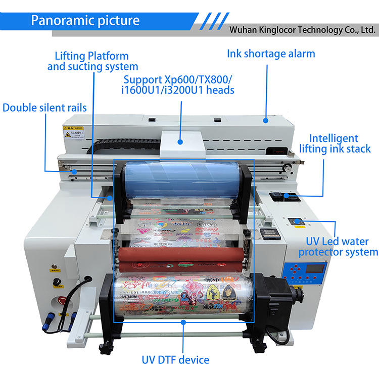 高品質6050型UV DTF A/Bフィルムプリンターマシン - Commercial Print Model のレビューと価格