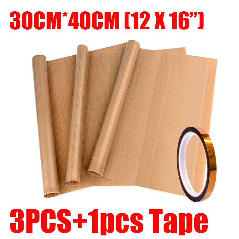 3 個 PTFE テフロンシート ヒートテープ付き ヒートプ - Heat Press Teflon Sheet のレビューと価格
